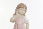 DKD Home Decor Figura Resina Niño Mascota Surtido de 2 Piezas