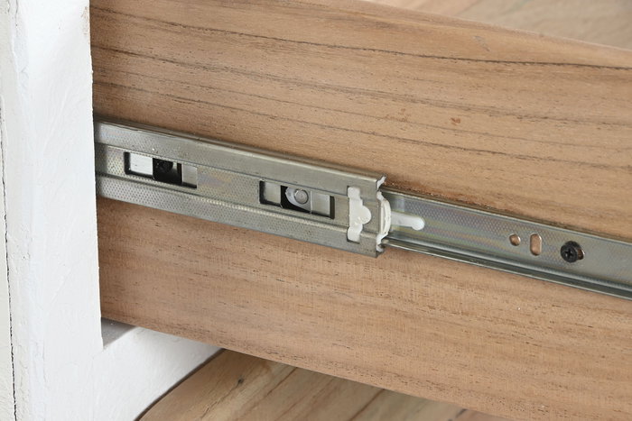 DKD Home Decor Chifonier Mediterraneo Formentera meub Blanco Natural Madera Reciclada Mango 42 x 106 x 80 cm