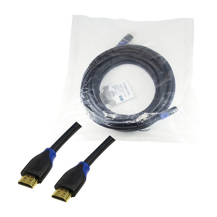 LOGILINK Cable HDMI 2.0 de 7,5m con Ethernet y 4K