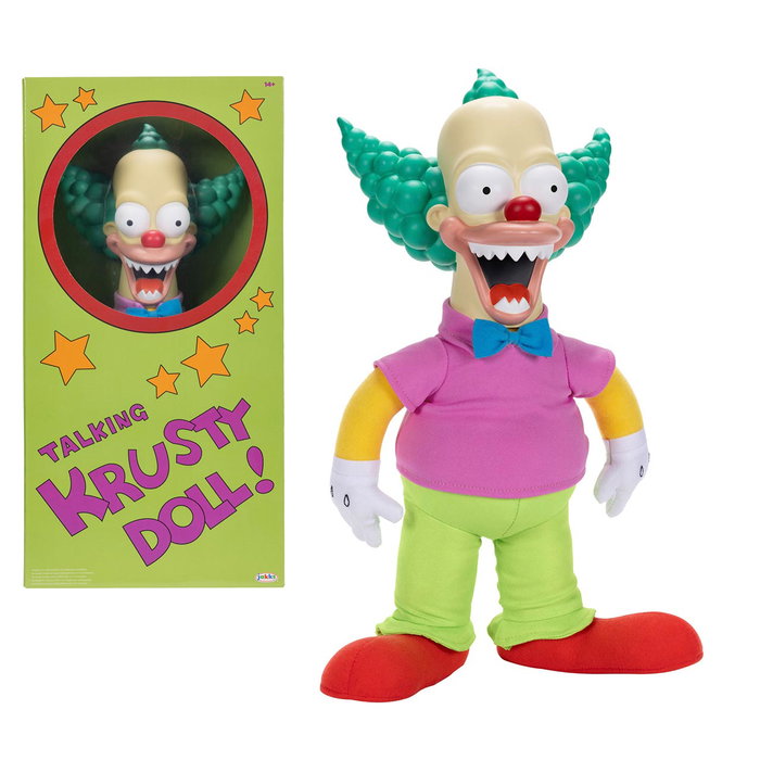 JAKKS PACIFIC Peluche Krusty El Payaso Los Simpsons Inglés 44cm
