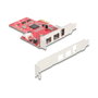 DeLOCK 90738 Tarjeta PCIe a 2 x FireWire B + 1 x FireWire A Low Profile