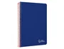 Liderpapel Cuaderno Espiral Witty A4 Tapa Dura 80 Hojas 90g Cuadro 4mm Azul Oscuro