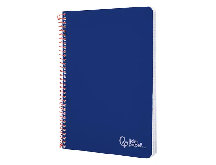 Liderpapel Cuaderno Espiral Witty A4 Tapa Dura 80 Hojas 90g Cuadro 4mm Azul Oscuro