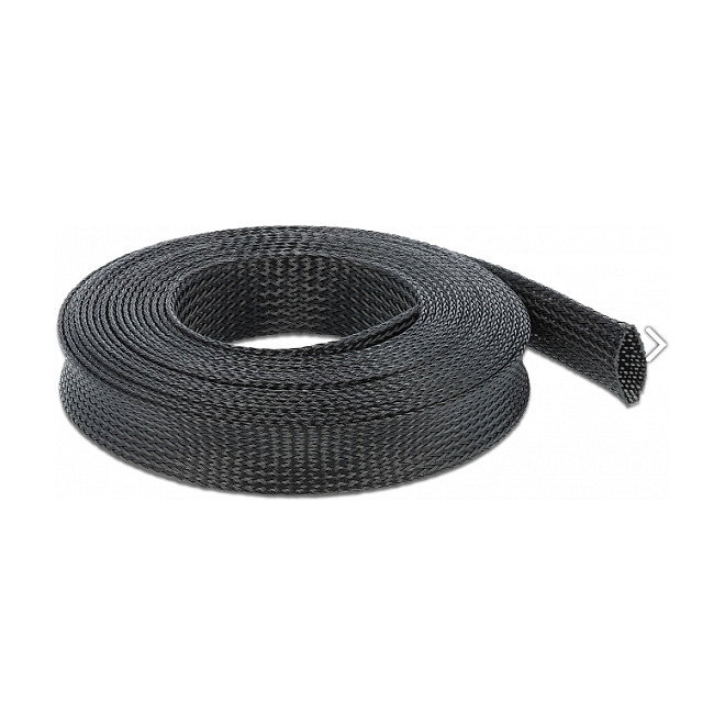 DeLOCK Manguito de cable extensible 5 m x 25 mm Negro DeLOCK Manguito de cable extensible 5 m x 25 mm Negro