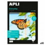 Papel Fotográfico Brillante Apli EVERYDAY A4 100 Hojas (10 Unidades)