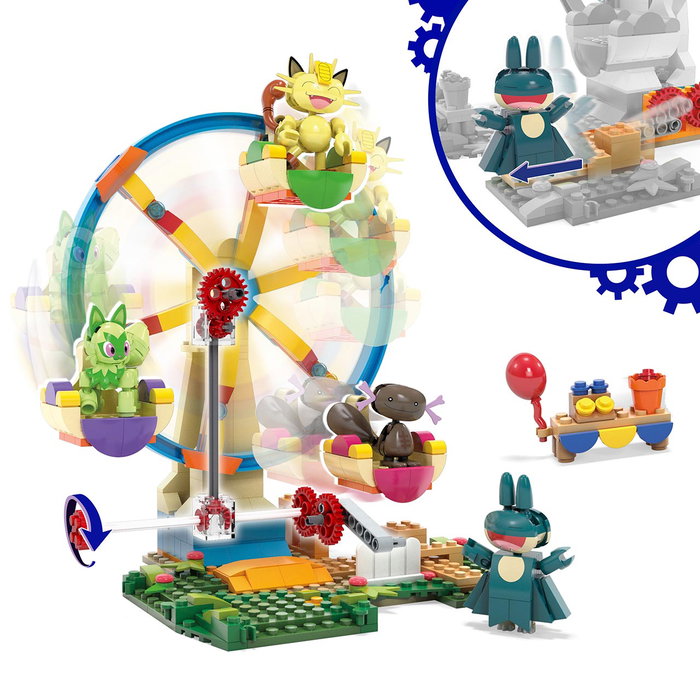 MEGA BLOKS Pokémon Diversión en la Noria HXF80 Mattel