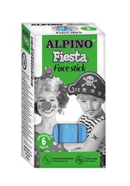 Maquillaje Alpino Fiesta Face Stick Barra De 5 Gr. Azul Cian (Set de 6)