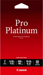 Canon Papel Fotográfico Pro Platinum 10x15cm Blanco Brillante Alta Calidad