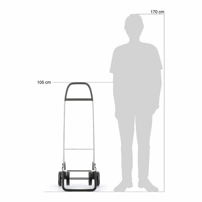 Rolser Carro de la Compra i-max mf 4, Color Marengo
