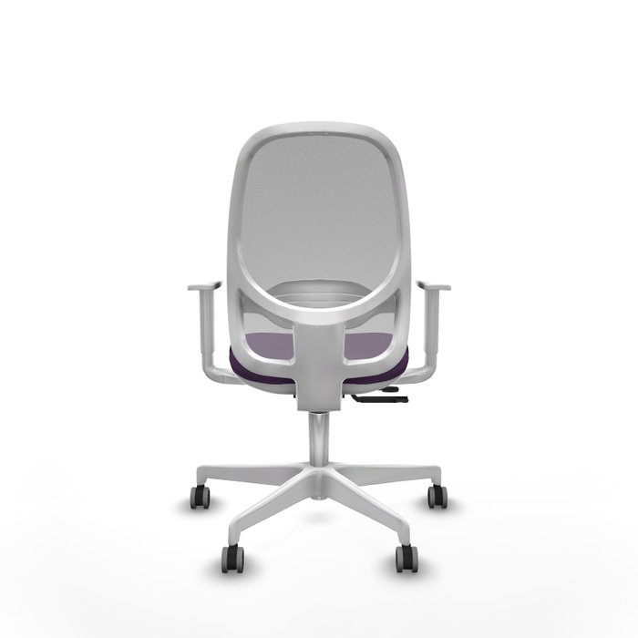 PIQUERAS Y CRESPO Silla de oficina Cilanco con mecanismo Sincro/Traslack, Morado y Gris