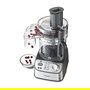 Kenwood FDM72.990SS Titanium Chef Baker XL - Robot de Cocina, 3L, Acero Inoxidable, con Exprimidor (1.5L), Licuadora (1.5L), Función de Impulso y Velocidad Variable
