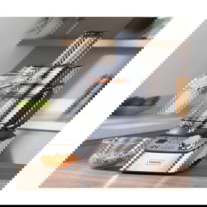 Kenwood FDM72.990SS Titanium Chef Baker XL - Robot de Cocina, 3L, Acero Inoxidable, con Exprimidor (1.5L), Licuadora (1.5L), Función de Impulso y Velocidad Variable Kenwood FDM72.990SS Titanium Chef Baker XL - Robot de Cocina, 3L, Acero Inoxidable, con Exprimidor (1.5L), Licuadora (1.5L), Función de Impulso y Velocidad Variable