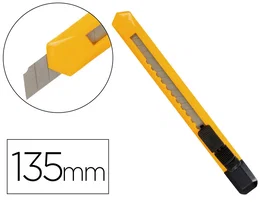 Q-connect Cúter XD-04 Plástico Estrecho Cuchilla 9 mm Clip Blíster 1 Unidad