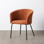 Silla Calabaza Tejido-Metal Salón 61 X 56 X 77,50 cm (Set de 2)