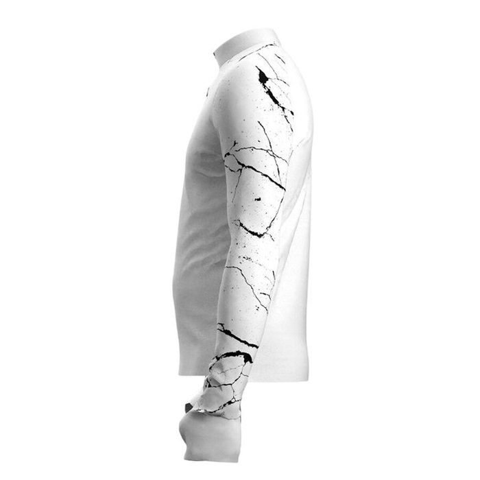 Camiseta de Manga Larga Hombre Joma Sport Deva R-Night Blanco Negro