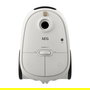 AEG AB61H65W Aspiradora Cilíndrica con Bolsa, 850 W, Filtro Allergy Plus HEPA, Radio 12m, Capacidad 3.5 L, Color Blanco