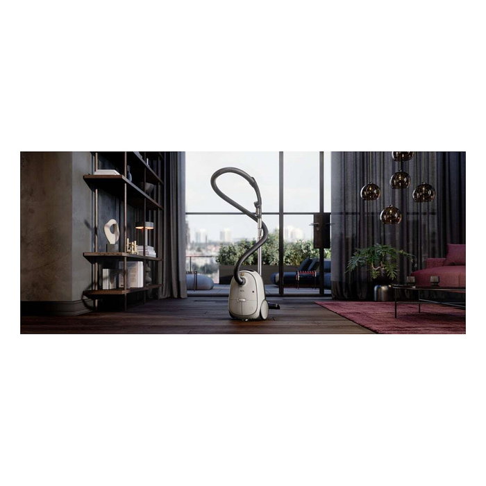 AEG AB61H65W Aspiradora Cilíndrica con Bolsa, 850 W, Filtro Allergy Plus HEPA, Radio 12m, Capacidad 3.5 L, Color Blanco