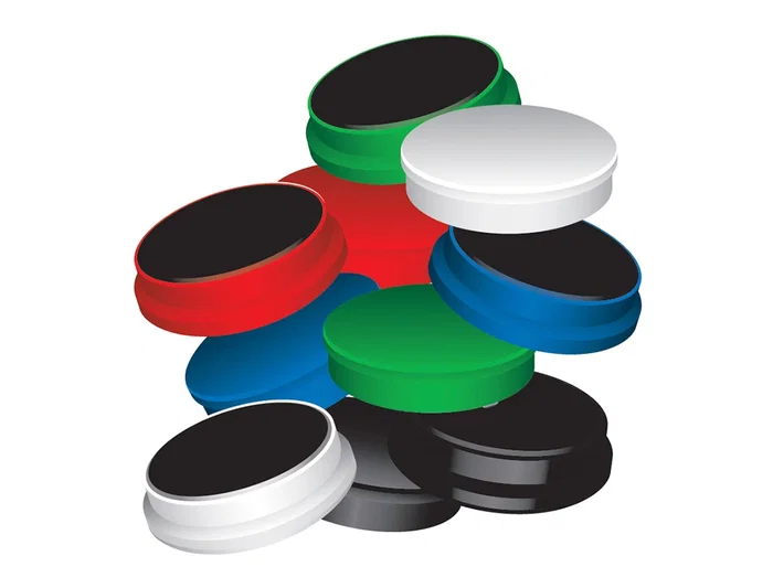 Q-connect Iman para sujecion 25 mm colores surtidos caja de 10 unidades ideal para pizarras magneticas