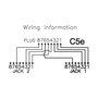 VALUE Adaptador T Cat.5e Clase D Blindado (STP) para Red Ethernet