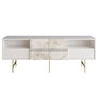 Hanah Home Soporte TV Blanco - Moderno y Glamuroso, 180x64.7x37.1 cm