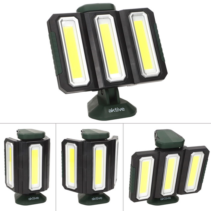 Aktive Triple Foco LED Exterior 1500 Lúmenes con Powerbank