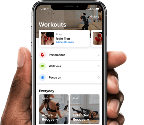 THERABODY PowerDot 2.0 Duo Estimulador Muscular Electrónico Unidad de Electrodos Rojo PD01920-01