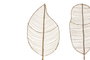 DKD Home Decor Decoración de Bambú Natural con Hojas (Surtido de 2)