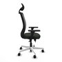 PIQUERAS Y CRESPO Silla de oficina Zulema con mecanismo Sincro/Traslack y Brazos 3D, Negro