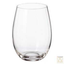 Crystalite Bohemia Vaso Pollo-Mergus 560 Ml, Altura 125 Mm, Diámetro 92 Mm (6 Unidades) Crystalite