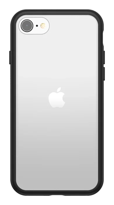 Otterbox React Funda Cristal Negro/Transparente para Apple iPhone SE (2ª Gen)/8/7 Black Crystal Clear/Black ProPack Otterbox React Funda Cristal Negro/Transparente para Apple iPhone SE (2ª Gen)/8/7 Black Crystal Clear/Black ProPack