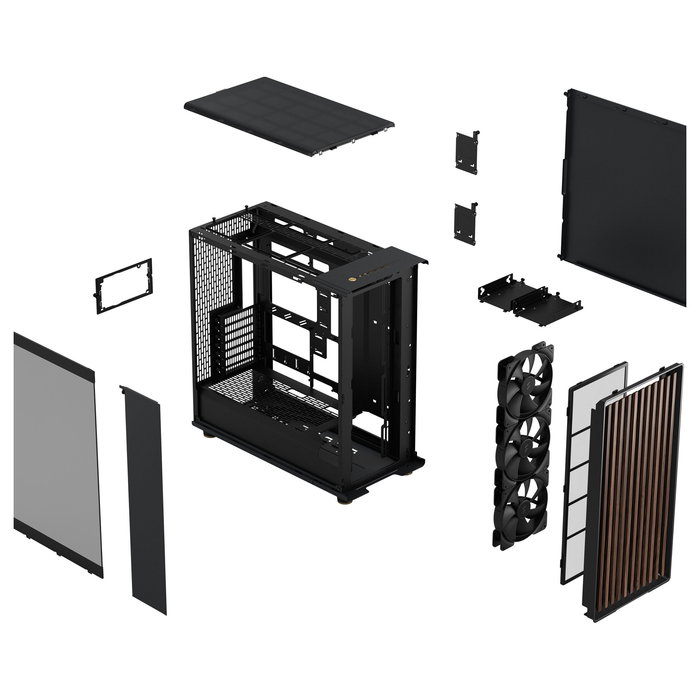 Fractal Design North XL RC Charcoal Black TG Caja de PC con Ventana Lateral