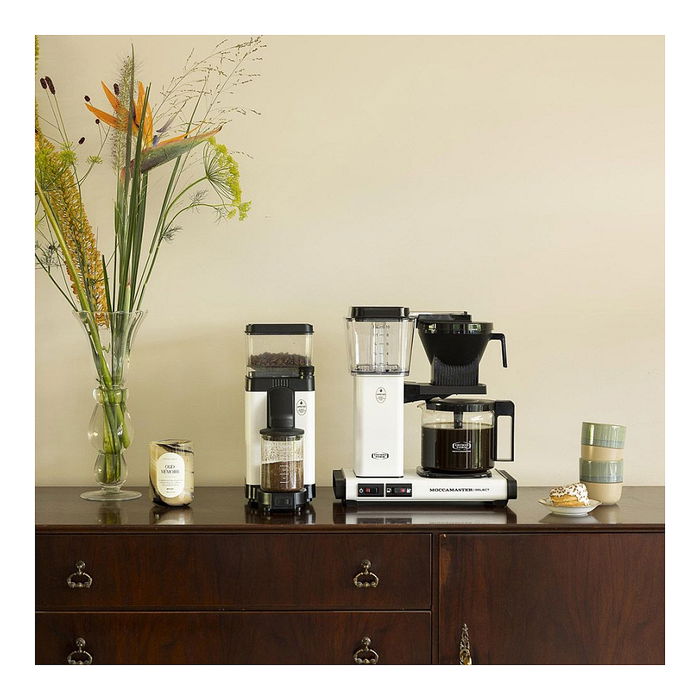 Moccamaster KBG Select Cafetera de Filtro 1.25L 1520W Blanco Matt White