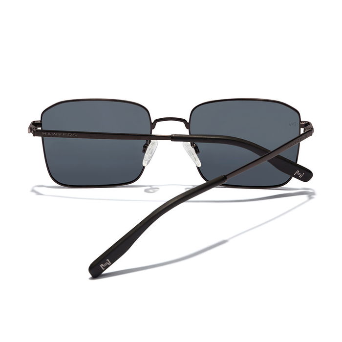 Hawkers IRIS polarized #Black Dark 1 u Gafas de Sol Polarizadas Unisex Montura Metal Negra Estilo Cuadrado