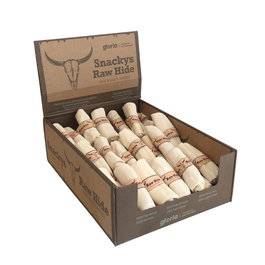 Snackys Rollo Piel Cruda Masticable para Perro 12-15 cm 50 Unidades