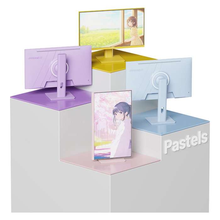 JAPANNEXT JN-I238FHD120F-HSP-BB Monitor Gaming IPS de 23.8 Pulgadas Full HD, 120Hz, 0.5ms, FreeSync, Altavoces, VESA, Ajustable, Color Azul