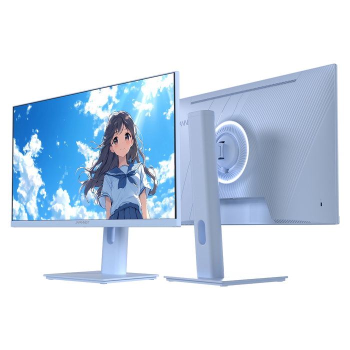 JAPANNEXT JN-I238FHD120F-HSP-BB Monitor Gaming IPS de 23.8 Pulgadas Full HD, 120Hz, 0.5ms, FreeSync, Altavoces, VESA, Ajustable, Color Azul