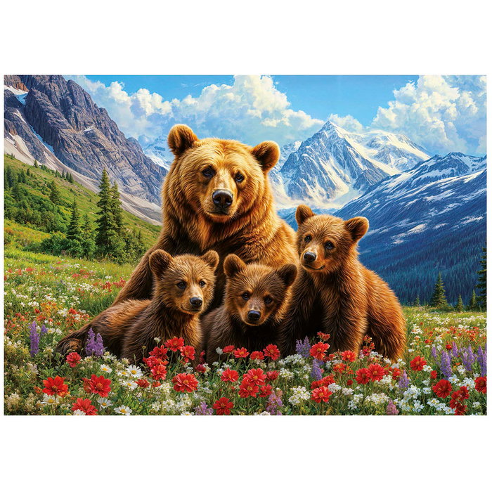 Educa Puzzle 20553 1000 Piezas Osos Grizzly en Canadá, Puzzle Adultos +14 Años