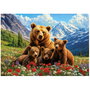 Educa Puzzle 20553 1000 Piezas Osos Grizzly en Canadá, Puzzle Adultos +14 Años