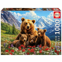 Educa Puzzle 20553 1000 Piezas Osos Grizzly en Canadá, Puzzle Adultos +14 Años