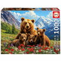 Educa Puzzle 20553 1000 Piezas Osos Grizzly en Canadá, Puzzle Adultos +14 Años