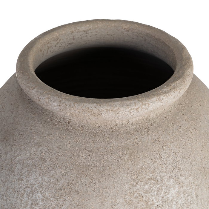 Ixia Jarrón Crema de Cerámica Decoración 30 x 30 x 80 cm Ixia Jarrón Crema de Cerámica Decoración 30 x 30 x 80 cm