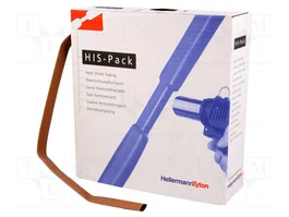 HELLERMANNTYTON Tubo termoretráctil 9,5mm 2:1 Marrón 5m