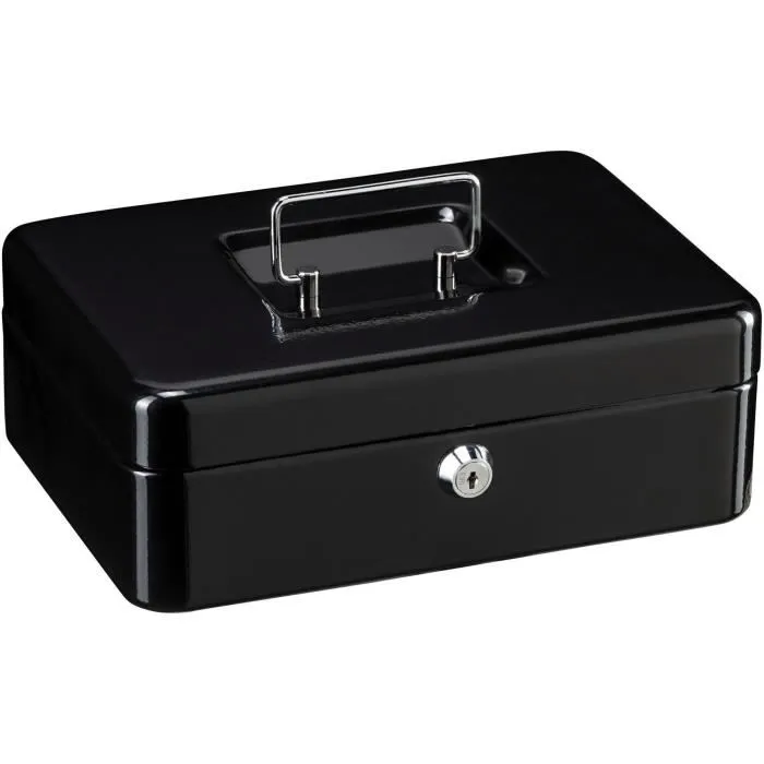 Burg Wachter Money 5025 Black Caja para Monedas con Apertura con Llave, Acero Negro
