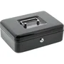 Burg Wachter Money 5025 Black Caja para Monedas con Apertura con Llave, Acero Negro