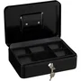 Burg Wachter Money 5025 Black Caja para Monedas con Apertura con Llave, Acero Negro