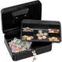 Burg Wachter Money 5025 Black Caja para Monedas con Apertura con Llave, Acero Negro