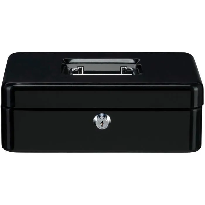 Burg Wachter Money 5025 Black Caja para Monedas con Apertura con Llave, Acero Negro