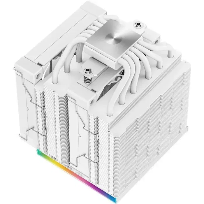 Deepcool DEE1701162171136 Disipador de CPU Digital con 2 ventiladores de 120 mm - Blanco