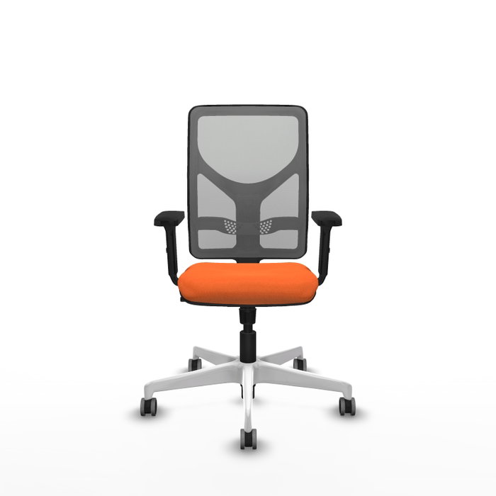 PIQUERAS Y CRESPO Silla de oficina Motilla Naranja y Gris