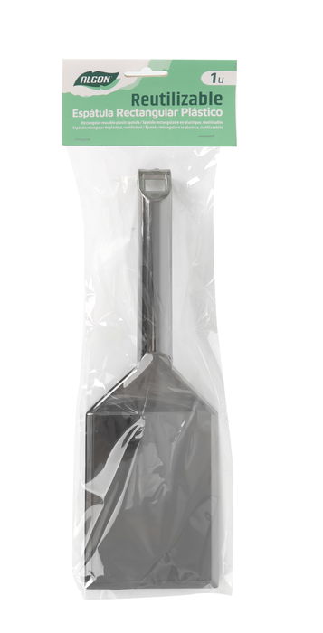 Algon Espátula Rectangular Ps Plata 24.5 cm Largo x 7.5 cm Ancho x 4 cm Alto (24 Unidades)